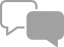 Icône avec deux bulles de dialogue