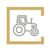 Icône d'un tracteur agricole